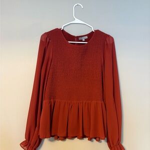 Elegant Rust Blouse